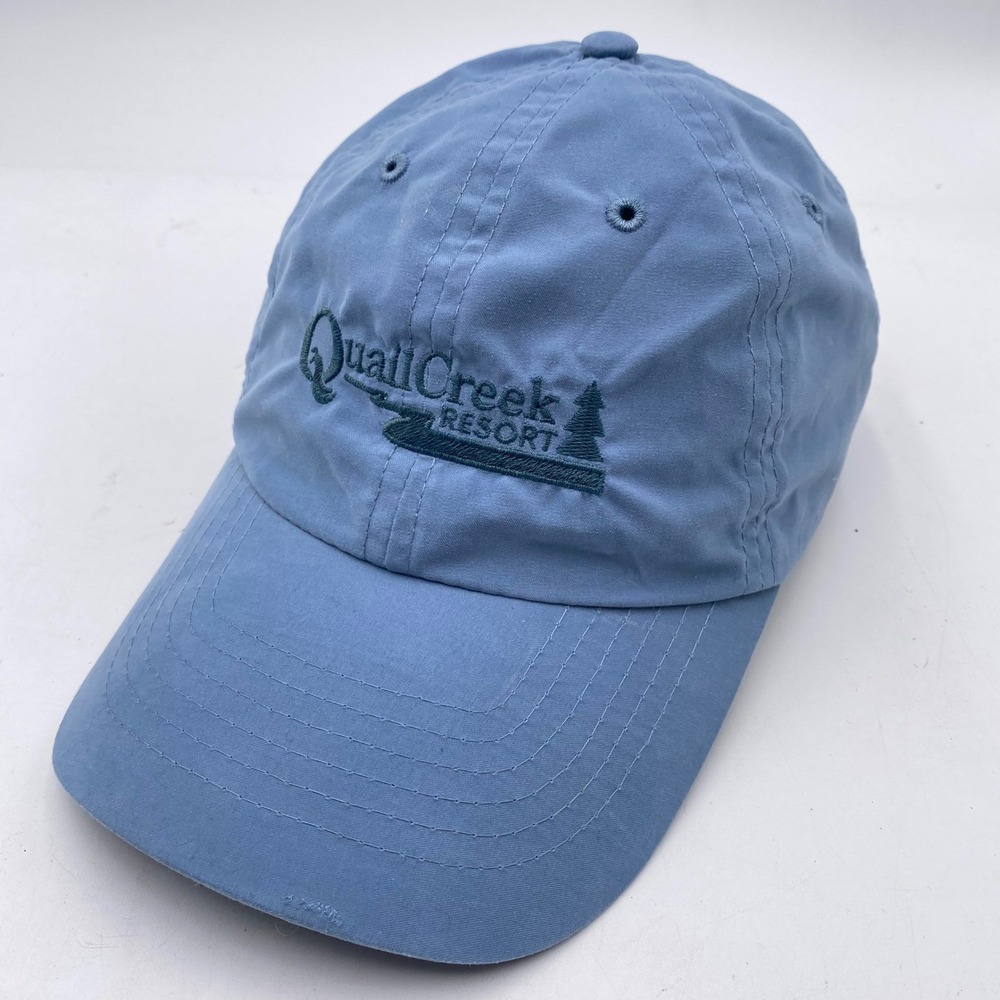 Quail Creek Resort Golf Hat OSFM Blue Polyester Embroidered Cap Dad Slouch